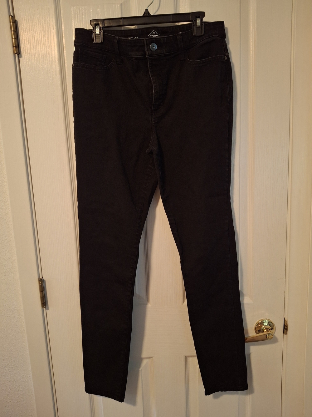 St. John's Bay 5-pocket Black Skinny Jeans Size 12Tall